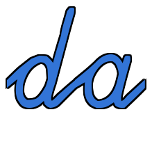 da in Schulschrift da in Schulschrift
