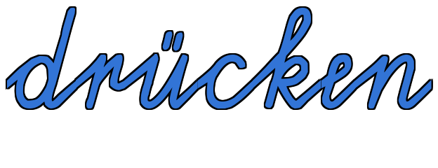 drücken in Schulschrift drücken in Schulschrift