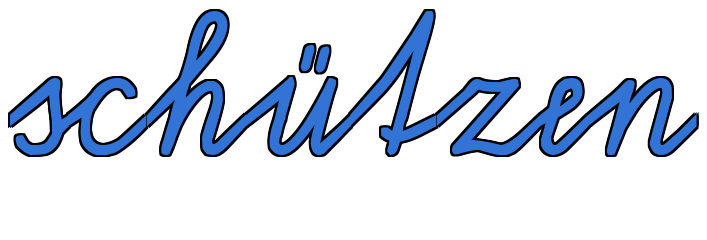 schützen in Schulschrift schützen in Schulschrift