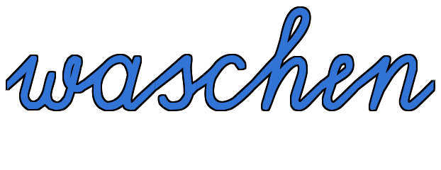 waschen in Schulschrift waschen in Schulschrift